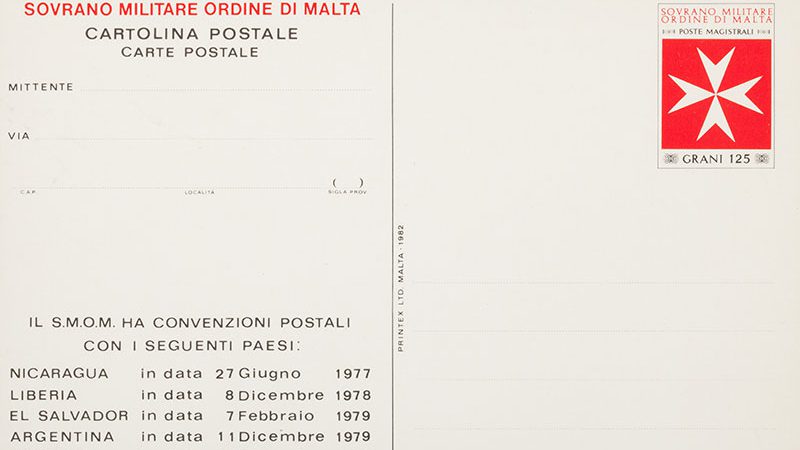 Emissione 64 – Cartolina postale