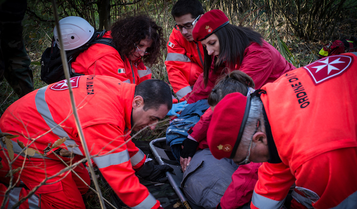 Training Day: the Italian Relief Corps of the Order of Malta has 3,500 volunteers