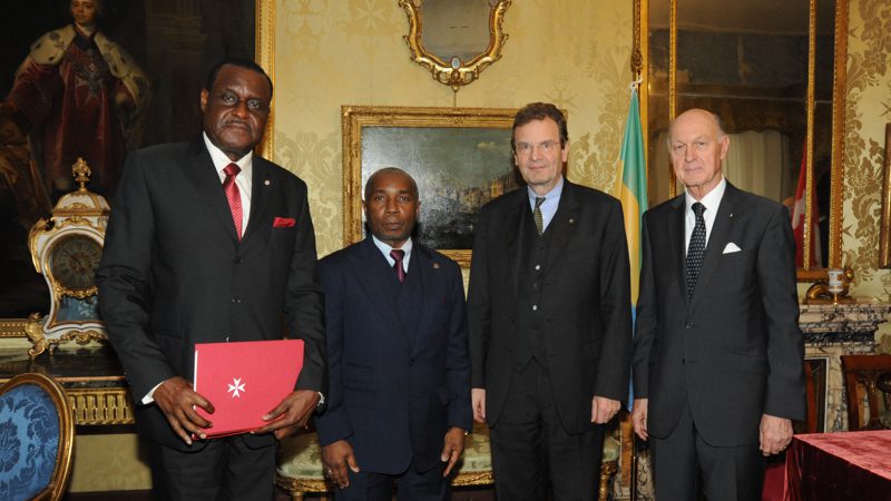 Firmato a Palazzo Magistrale accordo di cooperazione tra l’Ordine di Malta e il Gabon