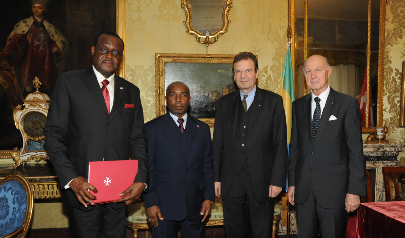 Firmado en el Palacio Magistral un acuerdo de cooperación entre la Orden de Malta y Gabón