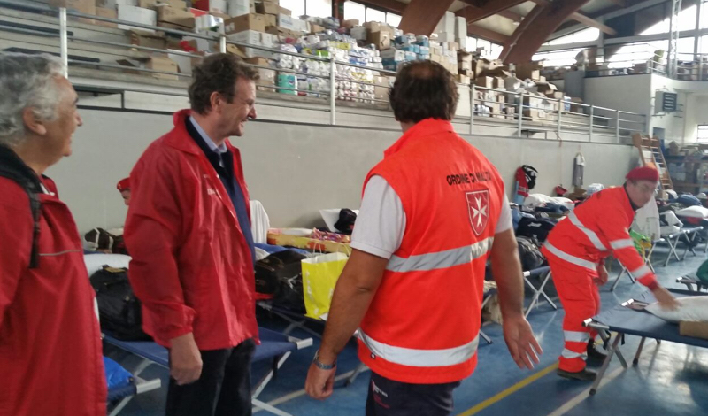 Earthquake in Italy: Order of Malta’s Italian Relief Corps Rescue and Assistance Operations