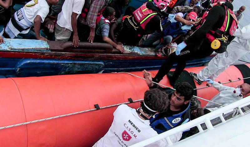 Le nouveau drame du Canal de Sicile : à Lampedusa une équipe de médecins et de psychologues de l’Ordre de Malte