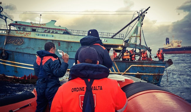 Fra’ Matthew Festing ruft angesichts der Flüchtlingskrise im Mittelmeer zu sofortigem Handeln auf