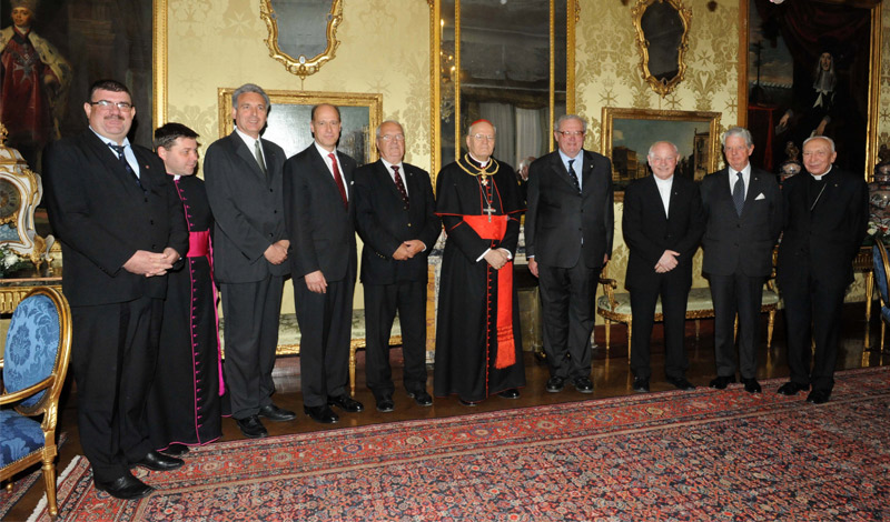 El Cardenal Peter Erdo, Bailío de la Orden de Malta
