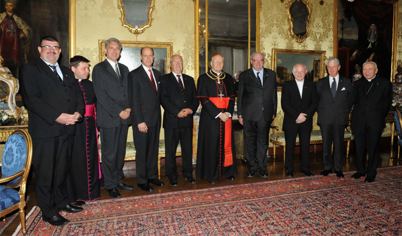 Il Cardinale Peter Erdo Balì dell’Ordine di Malta