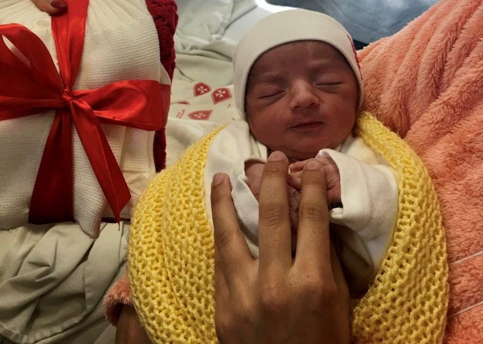 Das erste Weihnachtsbaby in Bethlehem 2020