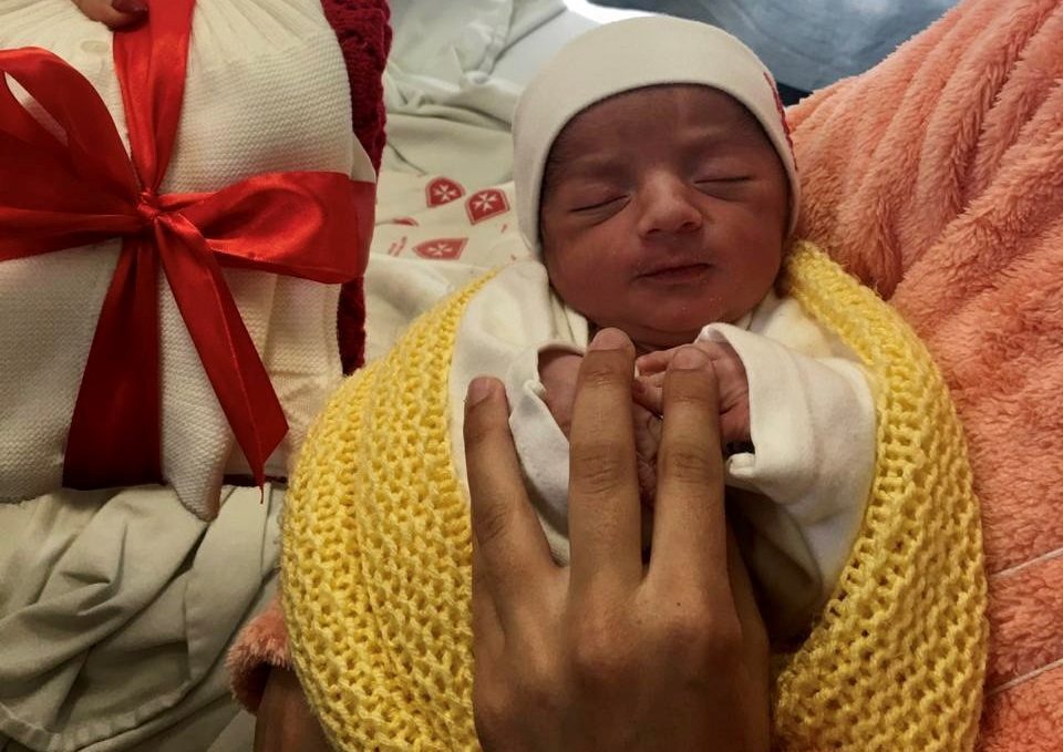 El primer bebé de la Navidad 2020 en Belén