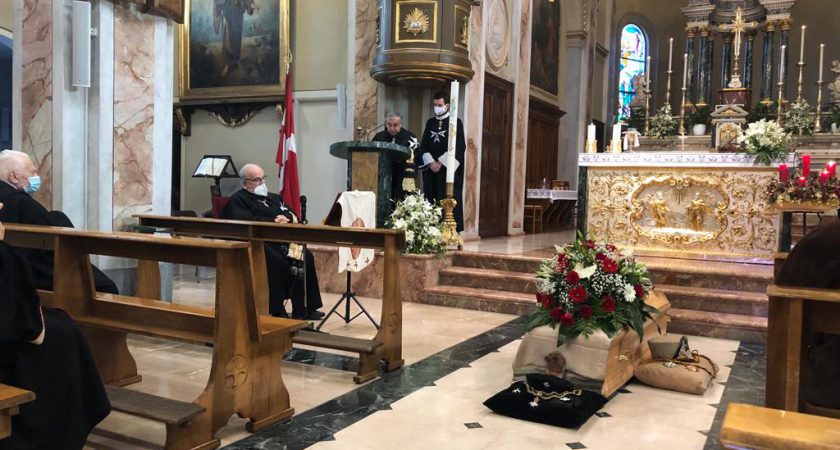 Last Respects Paid to Fra’ Roggero Caccia Dominioni