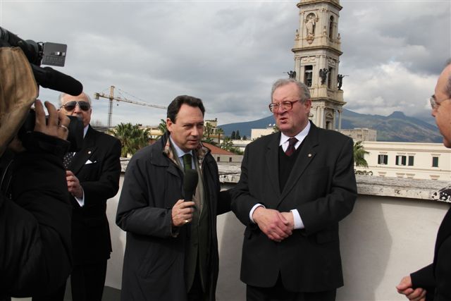 Le Grand Maître en visite à Pompéi