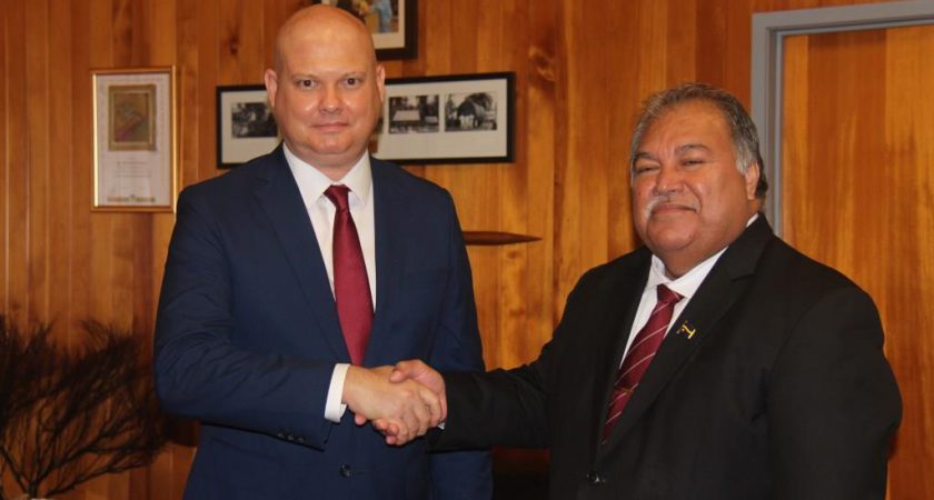 The first Ambassador of the Order of Malta to Republic of Nauru presents his letters of credence