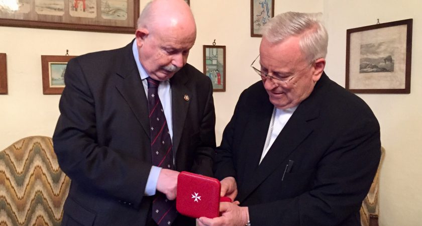 Il Cardinale Bassetti ricevuto dal Gran Maestro nel Castello di Magione