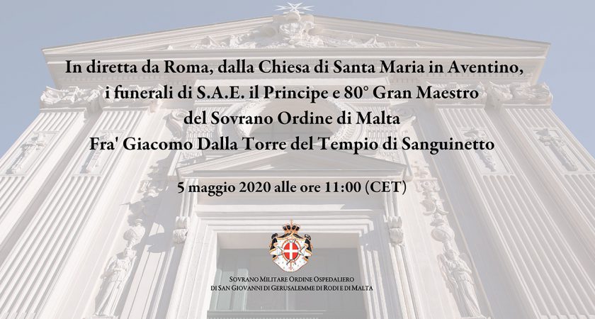 La diretta streaming dei funerali del Gran Maestro