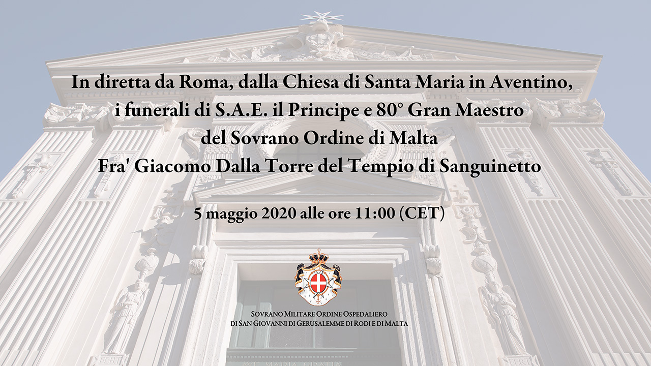 La diretta streaming dei funerali del Gran Maestro