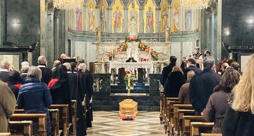 Funeral de Frey Silvio Goffredo Martelli en Génova