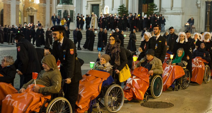 Der Großmeister zu den Pilgern am Heiligtum der Muttergottes von Loreto: „Danke, danke, danke!“