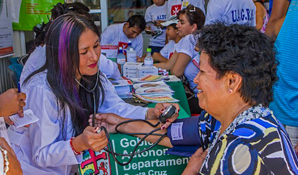 The Bolivian Association of the Sovereign Order of Malta is committed to the prevention and diagnosis of diabetes