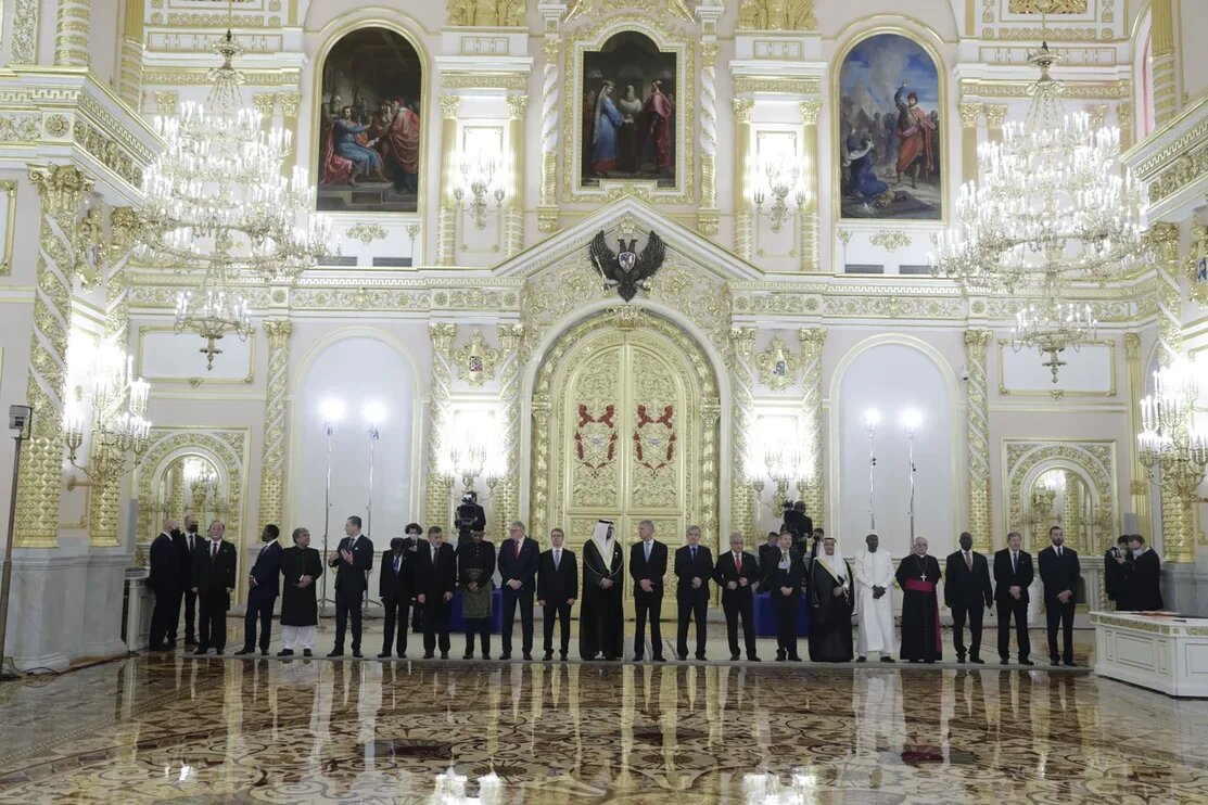 The new Ambassador of the Order of Malta to Russian Federation presents his letters of credence