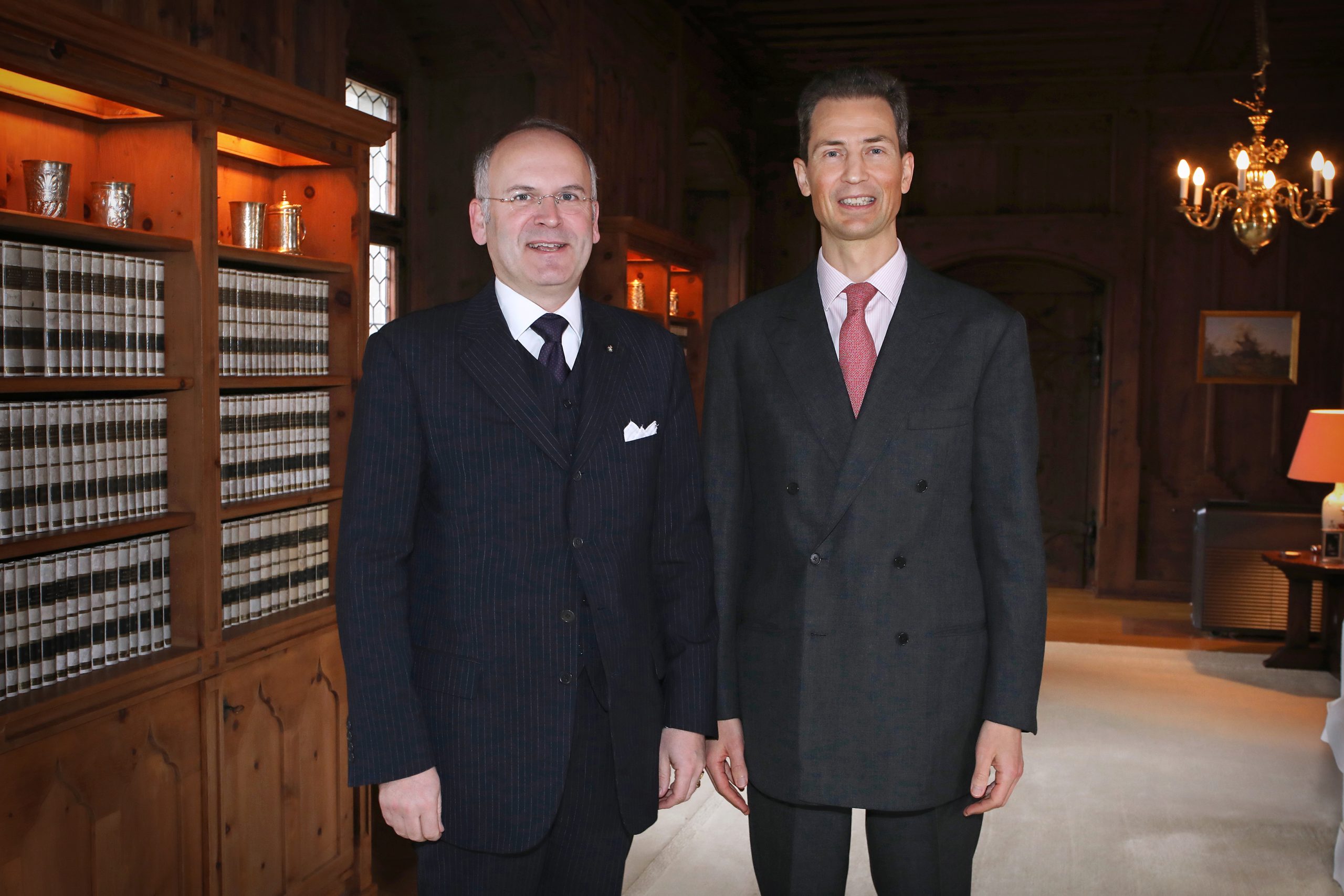 The new Ambassador of the Order of Malta Klaus Schweinsberg presented his credentials to the hereditary Prince Alois von und zu Liechtenstein