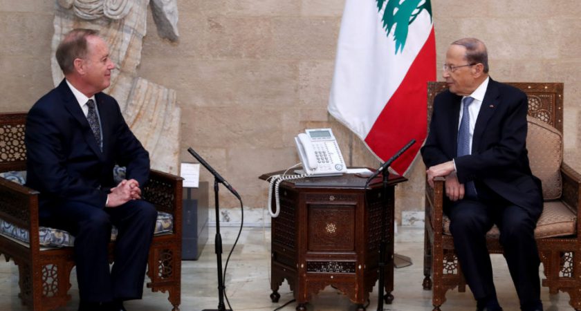 The new Ambassador of the Order of Malta Bertrand Besancenot presented his credentials to the President of Lebanon