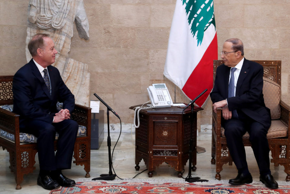 The new Ambassador of the Order of Malta Bertrand Besancenot presented his credentials to the President of Lebanon