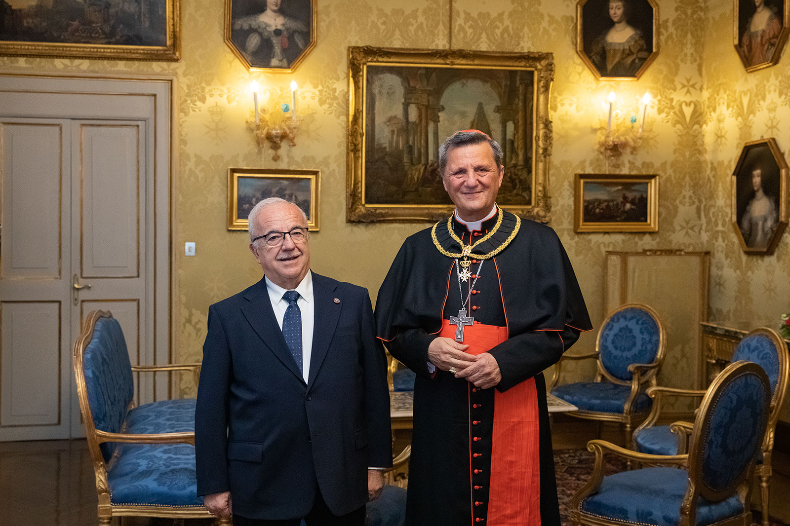 El Lugarteniente del Gran Maestre recibe al cardenal Mario Grech