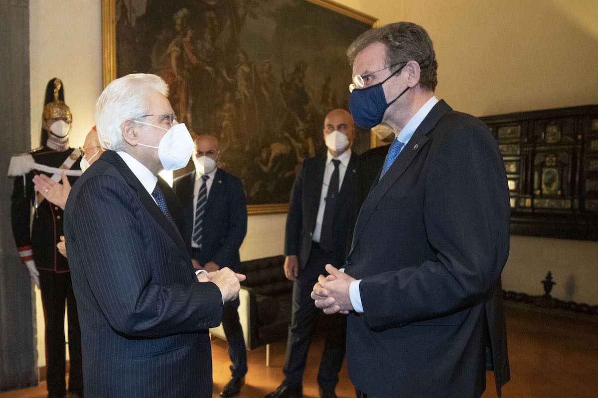 El Gran Canciller de la Orden de Malta se reúne con el Presidente de la República Italiana