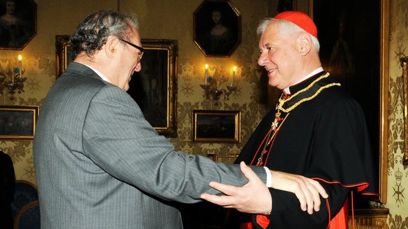 Cardinal Müller received in the Order of Malta