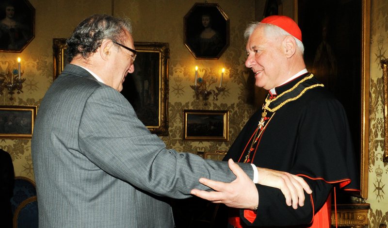Cardinal Müller received in the Order of Malta