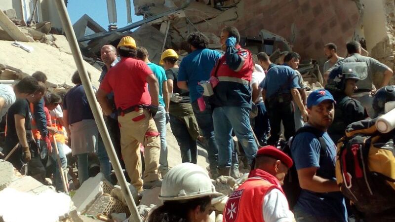 Squadre di soccorso dell’Ordine di Malta al lavoro per assistere le vittime del sisma in centro Italia