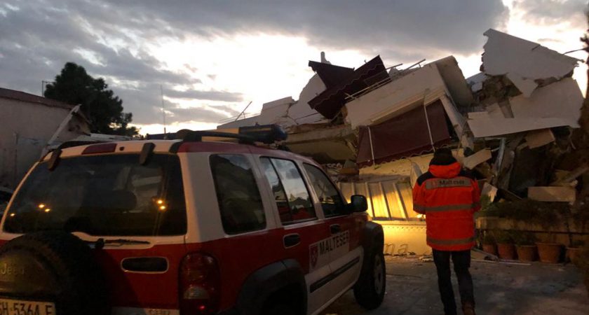 Terremoto en Albania: la Orden de Malta acude en auxilio de la población