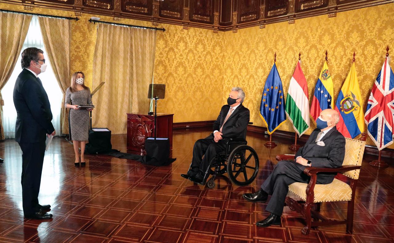 Der Präsident der Republik Ecuador nahm das Beglaubigungsschreiben von neuem Botschafter des Souveränen Malteserordens