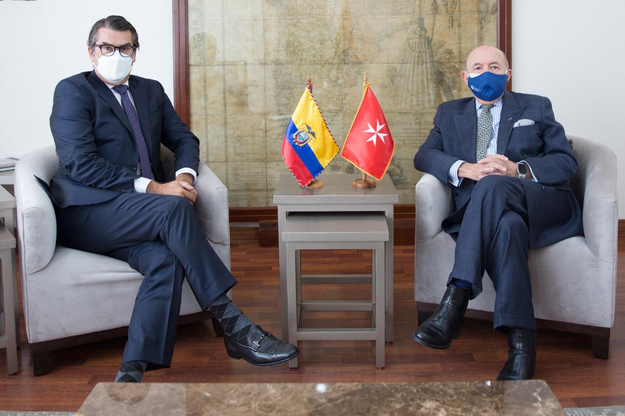 Il nuovo Ambasciatore del Sovrano Ordine di Malta presso l’Ecuador presenta le sue lettere credenziali