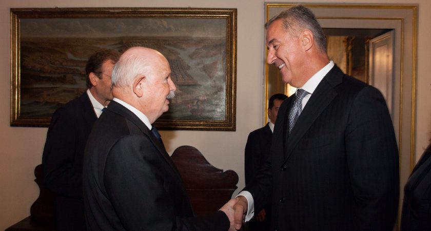 El presidente de Montenegro, en el Palacio Magistral