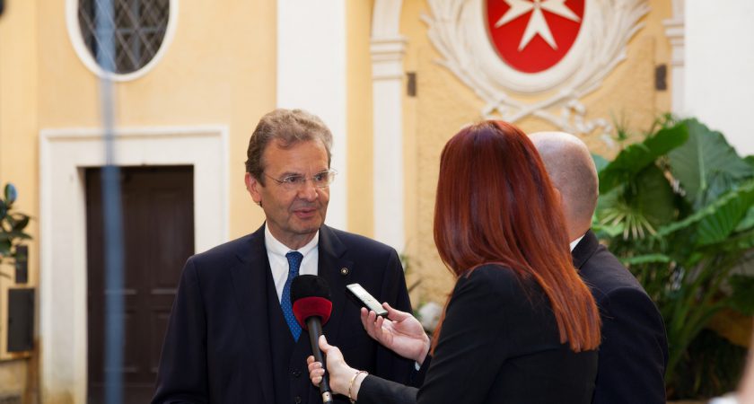 Grand Chancellor speaks with Vatican Radio on the priorities of the Order of Malta after the Council Complete of State