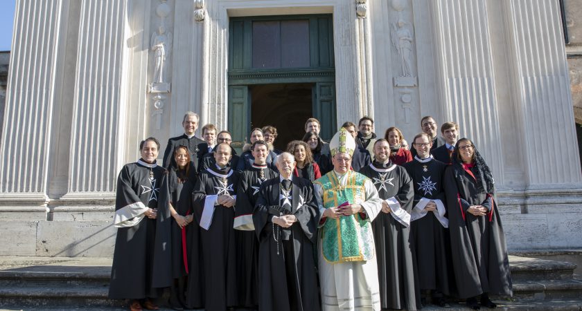 Grand Master with Blessed Gerard retreat participants