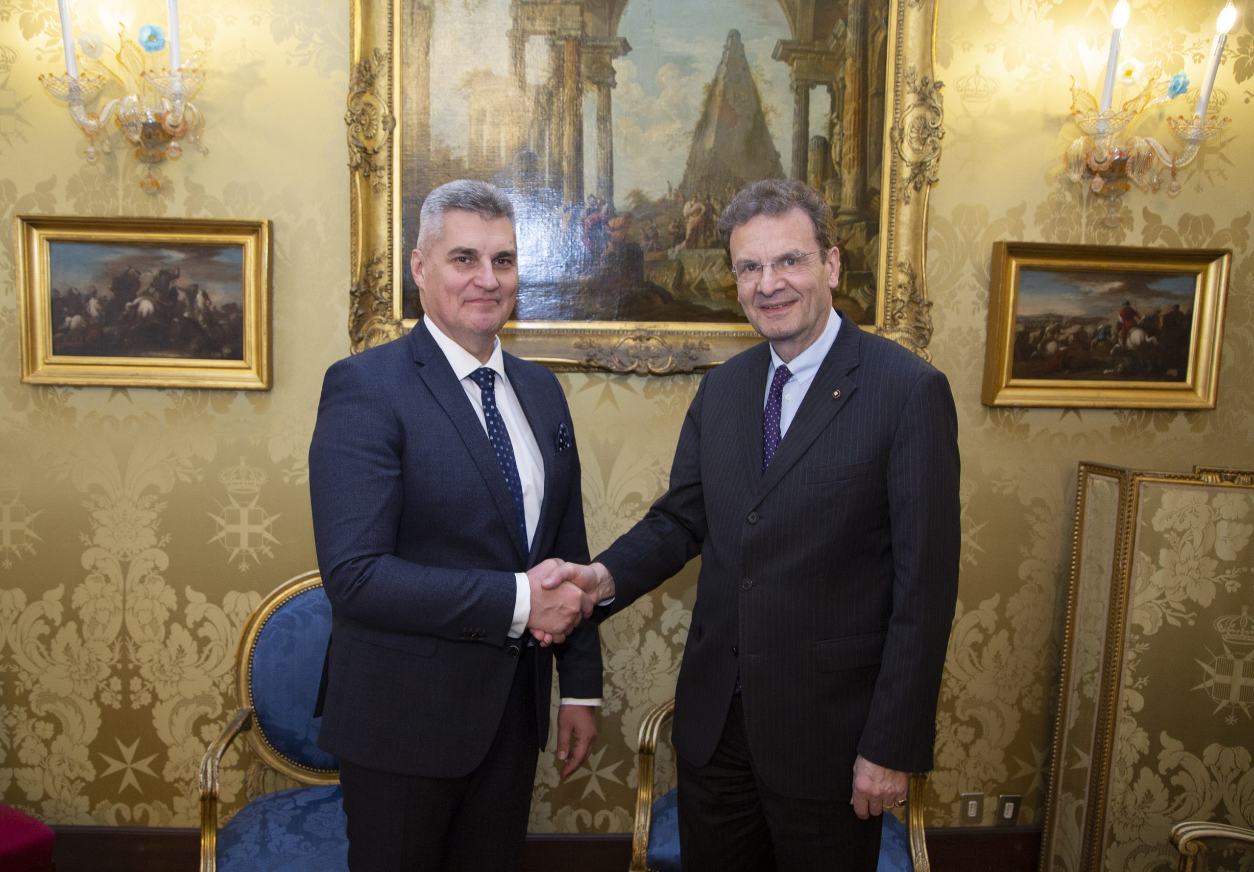 Il Gran Cancelliere riceve il presidente del Parlamento del Montenegro