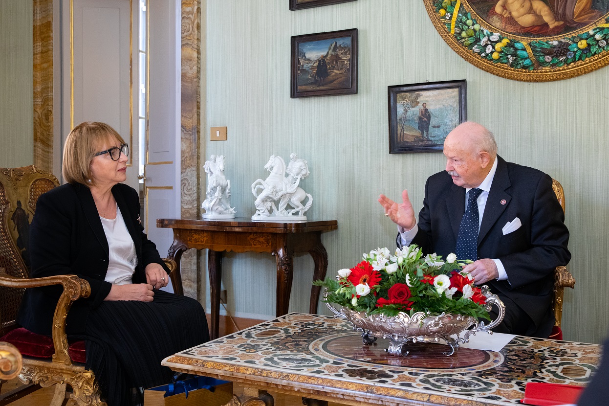 Verabschiedung der Dekanin des Diplomatischen Corps, Botschafterin der Ukraine Tetiana Izhevska
