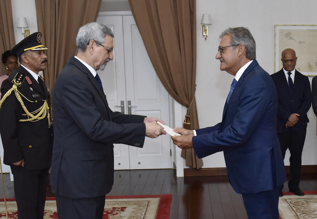 The new Ambassador of the Order of Malta to Cabo Verde presents his letters of credence