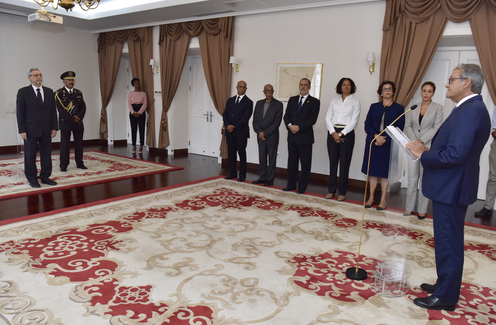 The new Ambassador of the Order of Malta to Cabo Verde presents his letters of credence