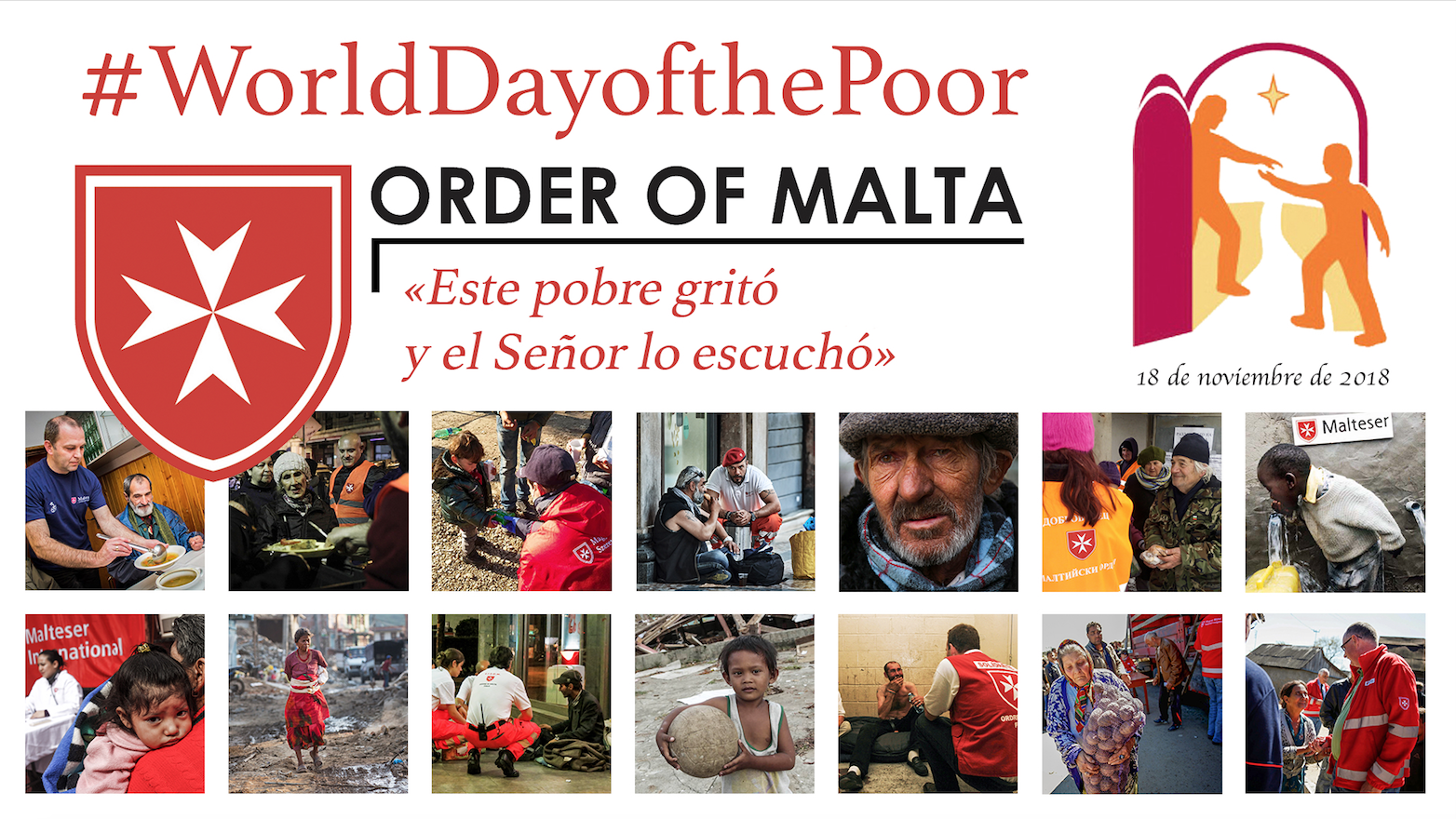 La Orden de Malta responde al llamamiento del Papa Francisco en la Jornada Mundial de los Pobres con iniciativas en todo el mundo