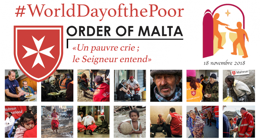 L’Ordre de Malte répond à l’appel du pape François pour la Journée mondiale des Pauvres : de nombreuses initiatives dans le monde entier