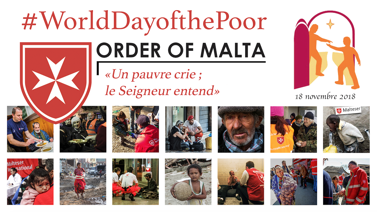 L’Ordre de Malte répond à l’appel du pape François pour la Journée mondiale des Pauvres : de nombreuses initiatives dans le monde entier