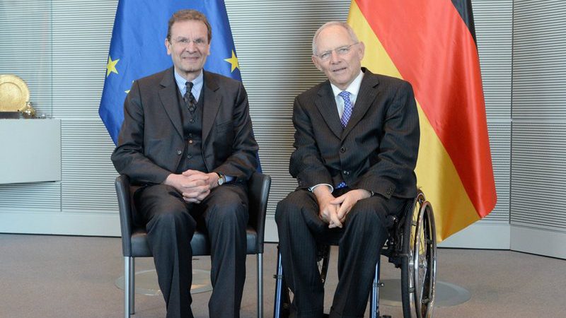 Wolfgang Schäuble, el Presidente del Parlamento Alemán, recibió a el Gran Canciller de la Soberana Orden de Malta, Albrecht Freiherr von Boeselager