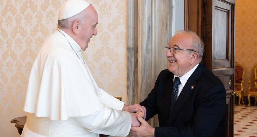Pope Francis receives the Lieutenant of the Grand Master, Fra’ Marco Luzzago, in audience