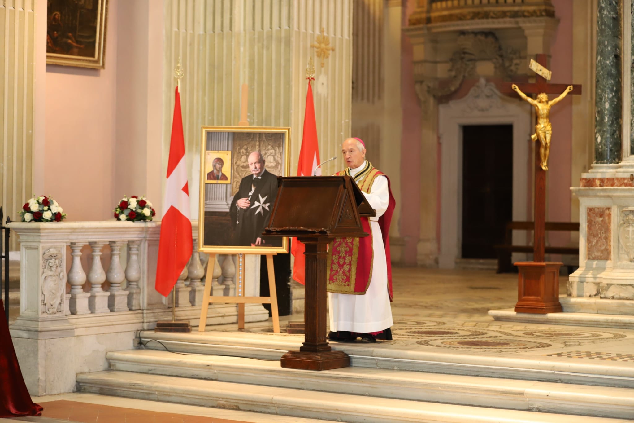 Messe de suffrage du 80è Grand Maître Fra’ Giacomo Dalla Torre del Tempio di Sanguinetto