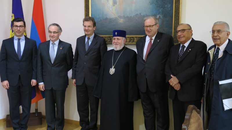 In Armenia the meeting with His Holiness Karekin II