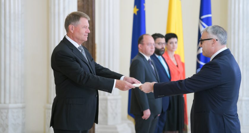 The new Ambassador of the Order of Malta to Romania presents his letters of credence