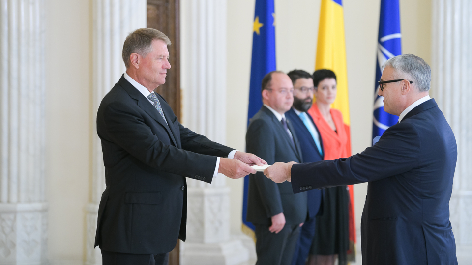 The new Ambassador of the Order of Malta to Romania presents his letters of credence