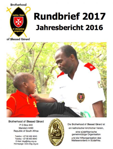 Brotherhood of Blessed Gérard Jahresbericht 2016