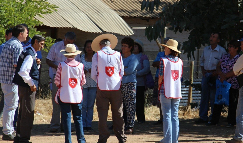 Der Malteserorden hilft Familien, die von den Waldbränden in Chile betroffen sind.